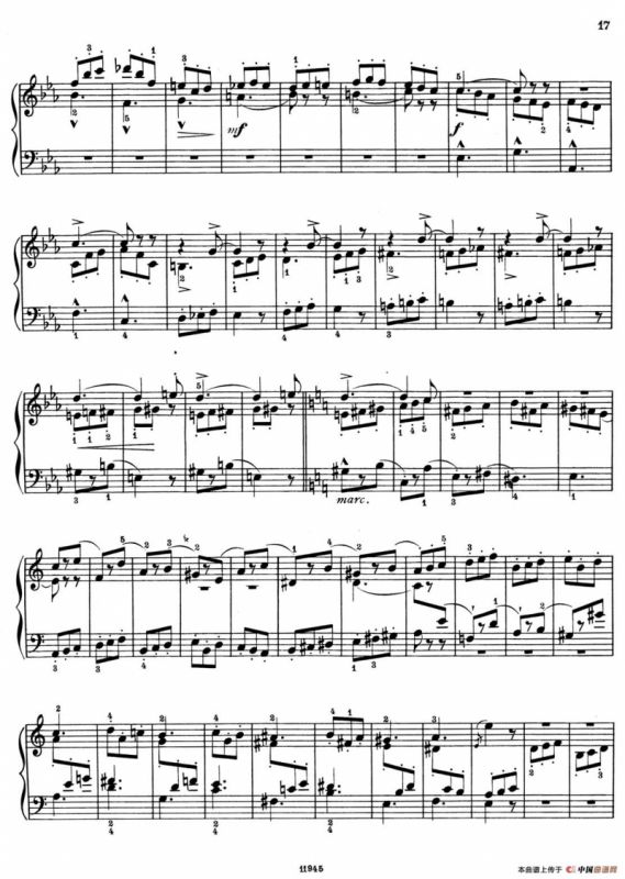 a小调第一组曲 Op.69（5、FUGA）