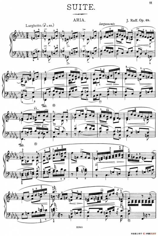 a小调第一组曲 Op.69（4、ARIA）