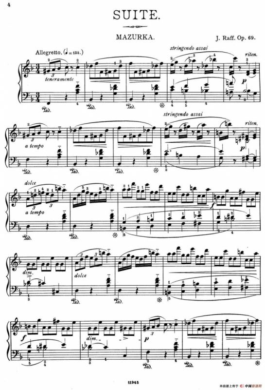 a小调第一组曲 Op.69（2、MAZURKA）