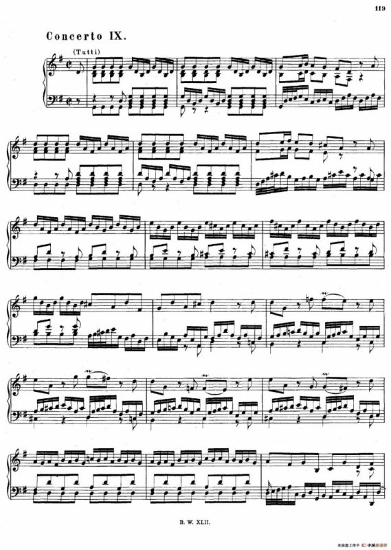 16 Concertos BWV 972-987（十六首为独奏古钢琴而作的协奏曲）（P61——70）