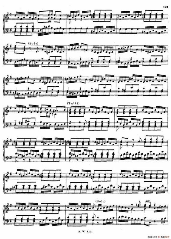 16 Concertos BWV 972-987（十六首为独奏古钢琴而作的协奏曲）（P61——70）
