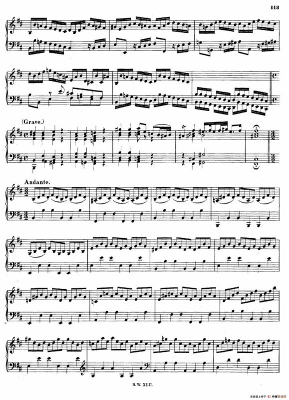 16 Concertos BWV 972-987（十六首为独奏古钢琴而作的协奏曲）（P51——60）