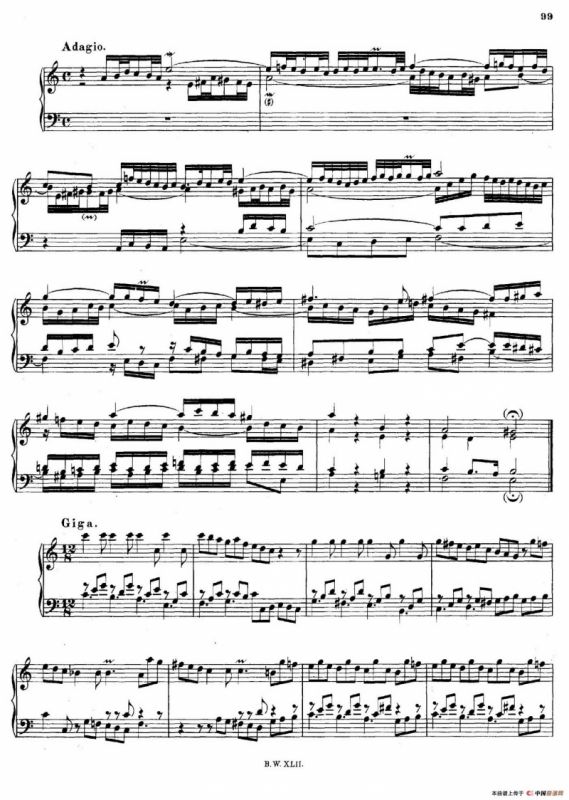 16 Concertos BWV 972-987（十六首为独奏古钢琴而作的协奏曲）（P41——50）