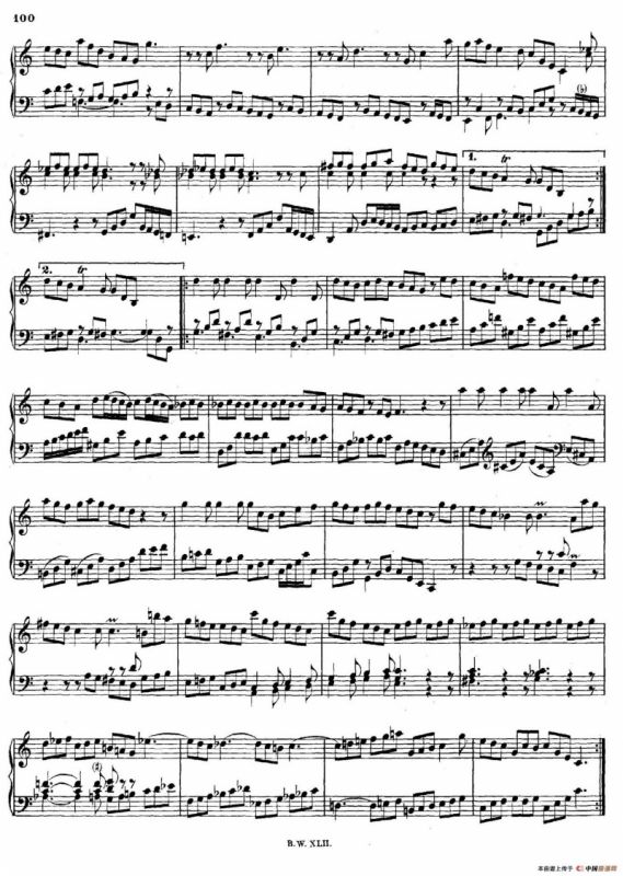 16 Concertos BWV 972-987（十六首为独奏古钢琴而作的协奏曲）（P41——50）