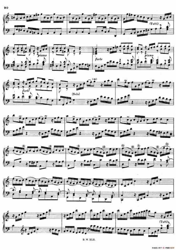 16 Concertos BWV 972-987（十六首为独奏古钢琴而作的协奏曲）（P31——40）