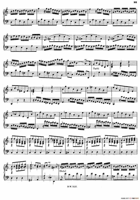 16 Concertos BWV 972-987（十六首为独奏古钢琴而作的协奏曲）（P31——40）