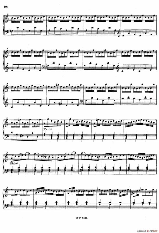 16 Concertos BWV 972-987（十六首为独奏古钢琴而作的协奏曲）（P31——40）