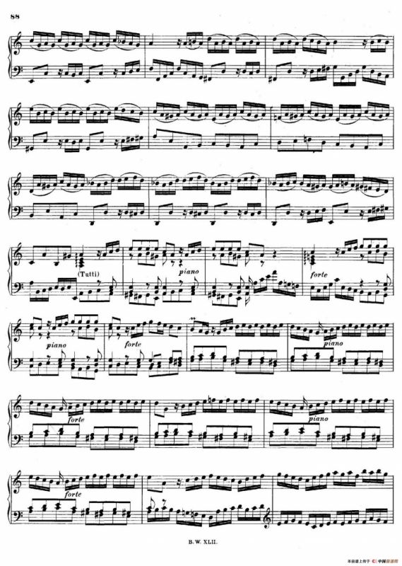 16 Concertos BWV 972-987（十六首为独奏古钢琴而作的协奏曲）（P21——30）