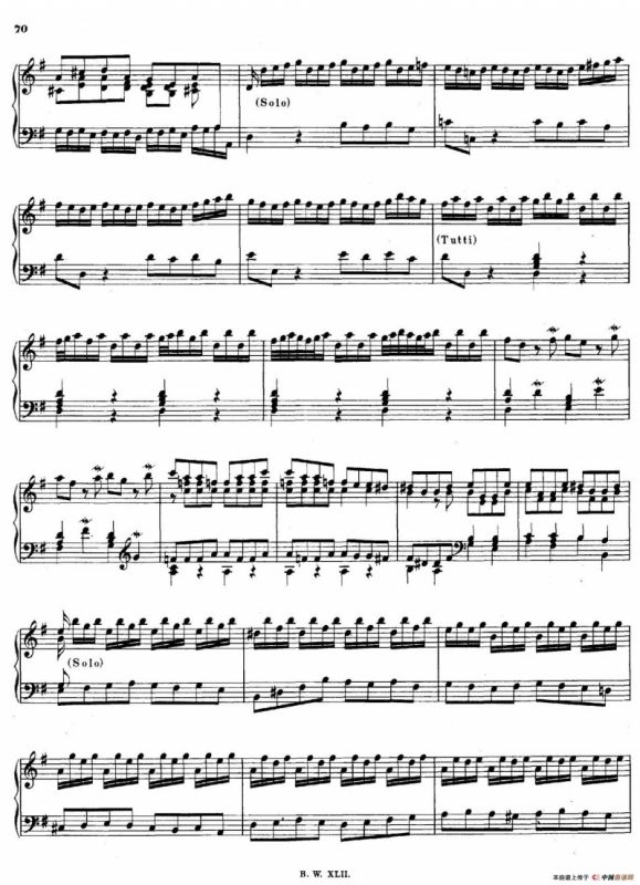 16 Concertos BWV 972-987（十六首为独奏古钢琴而作的协奏曲）（P11——20）