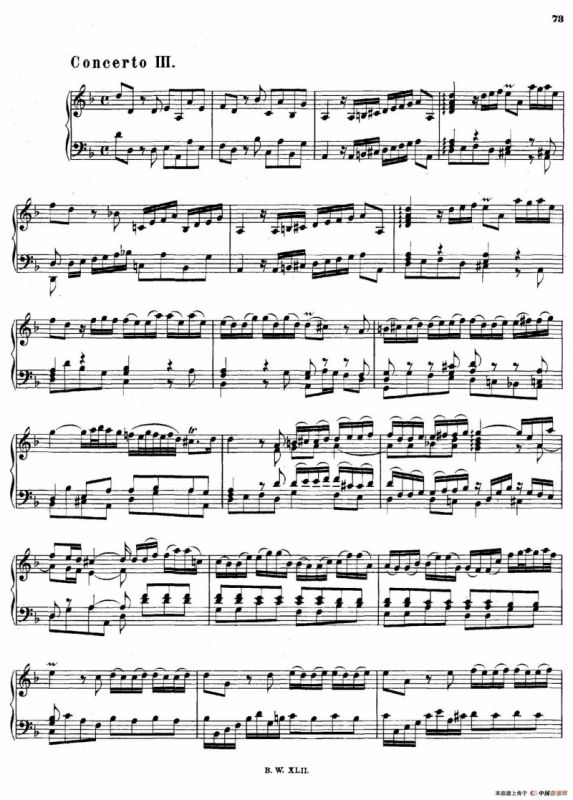 16 Concertos BWV 972-987（十六首为独奏古钢琴而作的协奏曲）（P11——20）