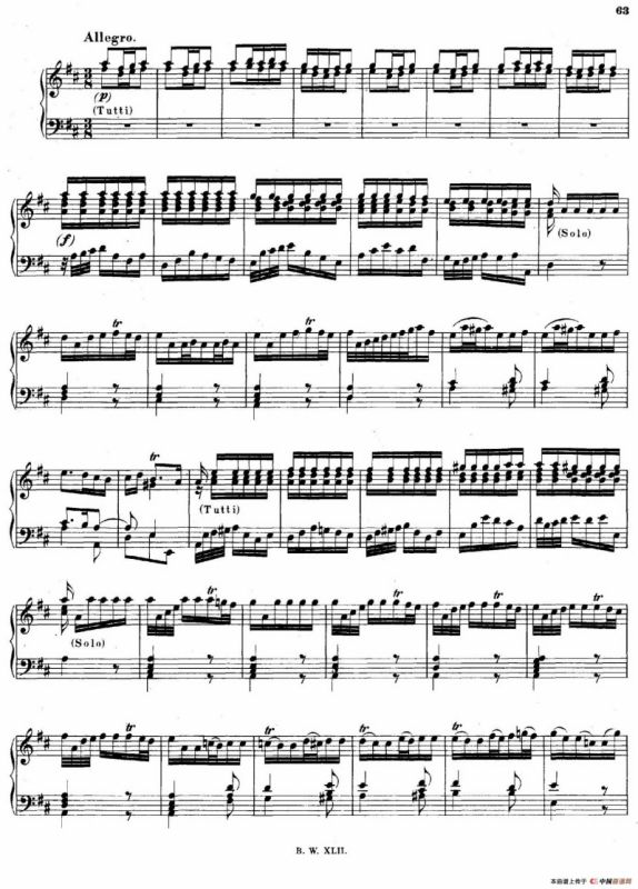 16 Concertos BWV 972-987（十六首为独奏古钢琴而作的协奏曲）（P1——10）