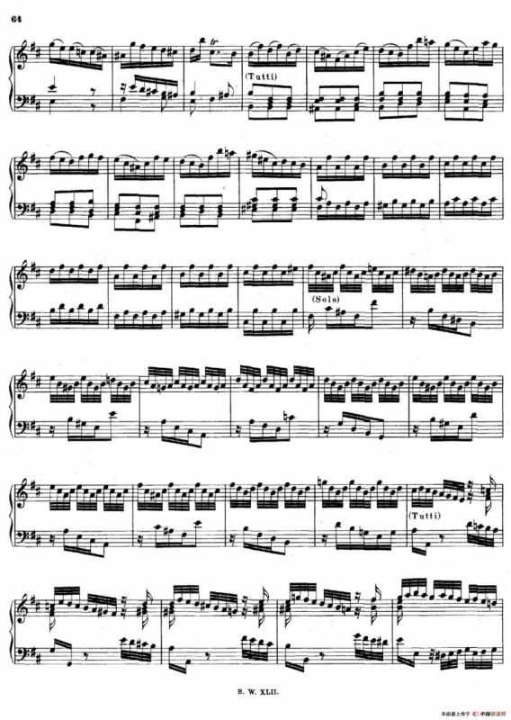 16 Concertos BWV 972-987（十六首为独奏古钢琴而作的协奏曲）（P1——10）