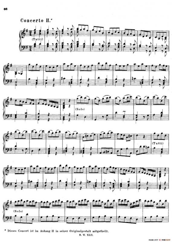 16 Concertos BWV 972-987（十六首为独奏古钢琴而作的协奏曲）（P1——10）