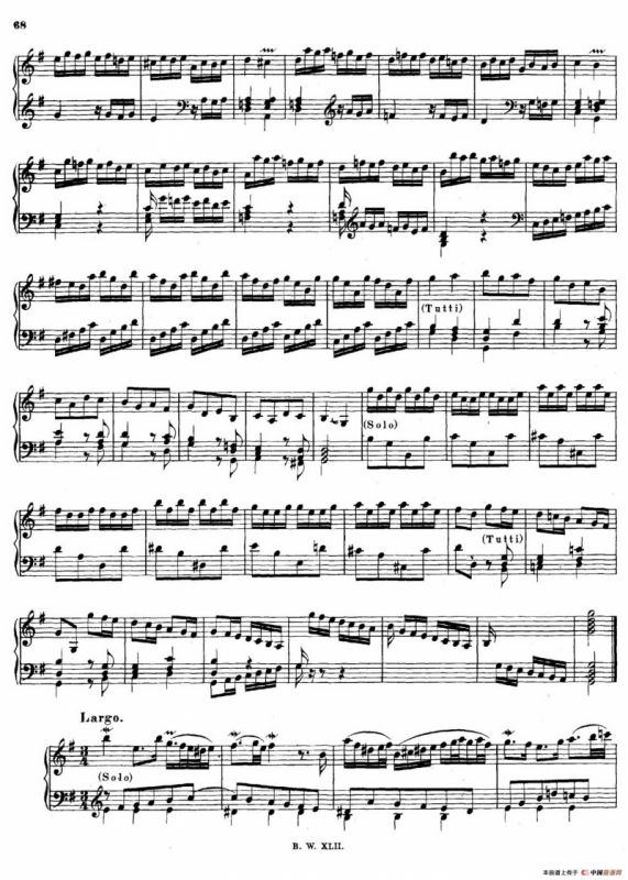 16 Concertos BWV 972-987（十六首为独奏古钢琴而作的协奏曲）（P1——10）