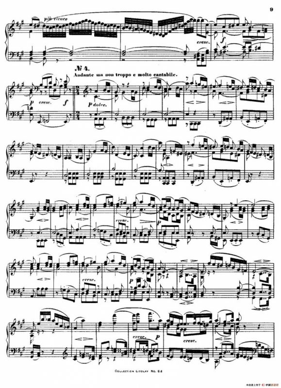 Quartet No.14（升c小调第十四弦乐四重奏钢琴版）