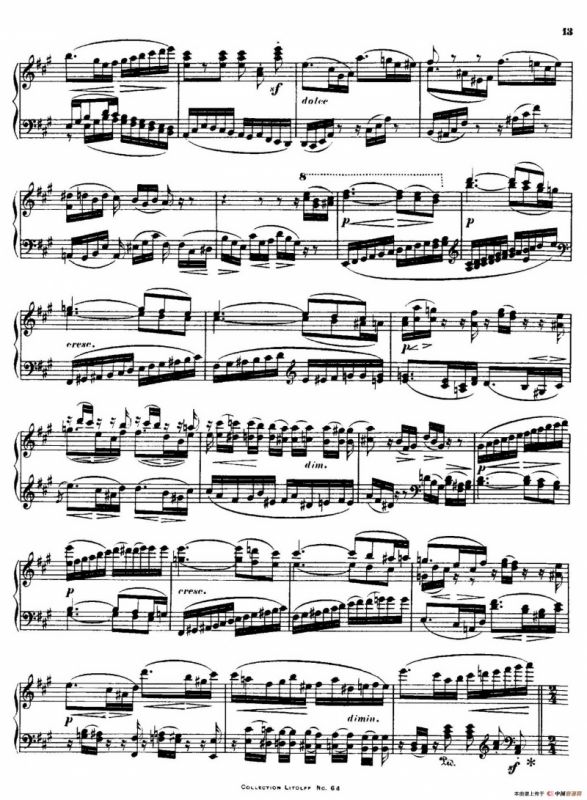 Quartet No.14（升c小调第十四弦乐四重奏钢琴版）