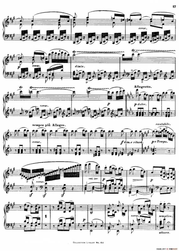 Quartet No.14（升c小调第十四弦乐四重奏钢琴版）