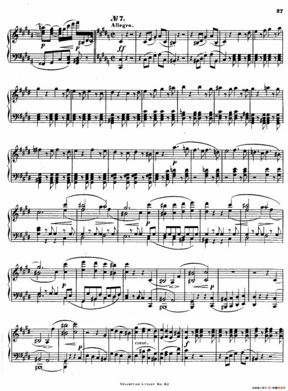 Quartet No.14（升c小调第十四弦乐四重奏钢琴版）