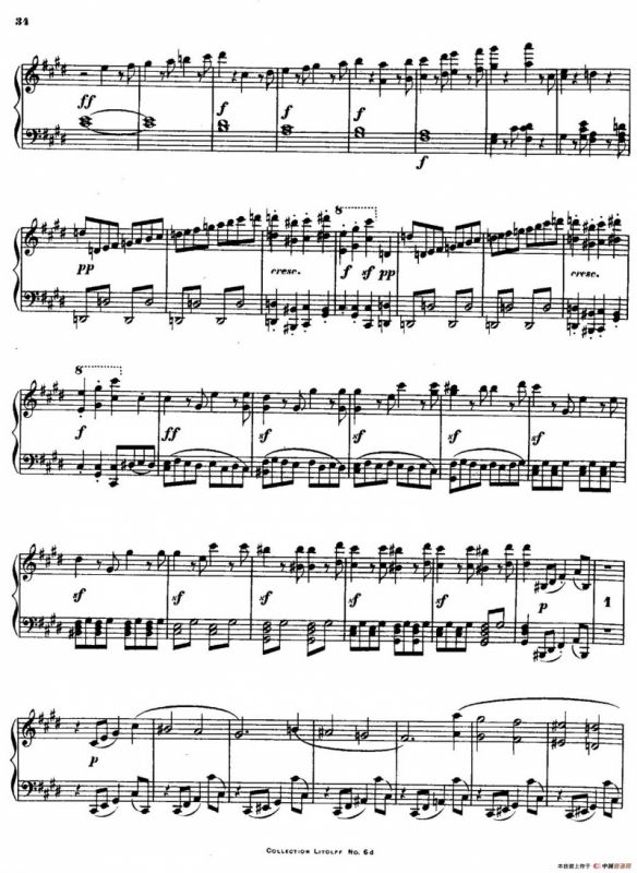 Quartet No.14（升c小调第十四弦乐四重奏钢琴版）