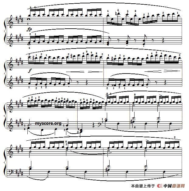 车尔尼（Czerny）849第22首曲谱及练习指导