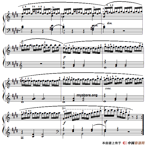 车尔尼（Czerny）849第22首曲谱及练习指导