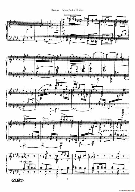 Scherzo No.2 in B-flat Minor（降b小调第二谐谑曲）