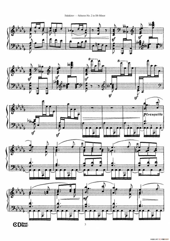 Scherzo No.2 in B-flat Minor（降b小调第二谐谑曲）