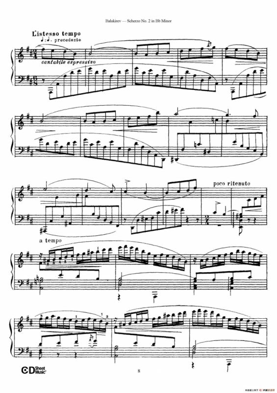 Scherzo No.2 in B-flat Minor（降b小调第二谐谑曲）