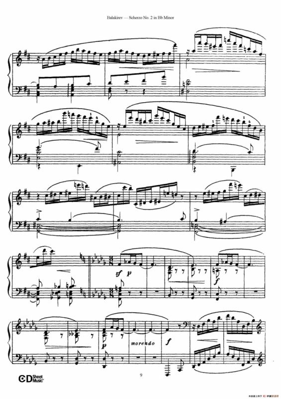 Scherzo No.2 in B-flat Minor（降b小调第二谐谑曲）
