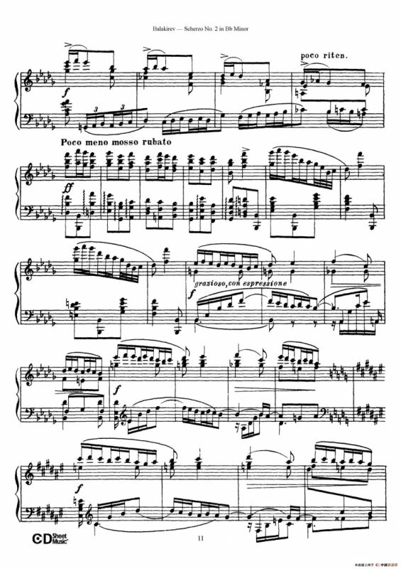 Scherzo No.2 in B-flat Minor（降b小调第二谐谑曲）