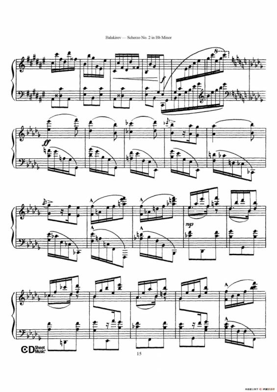 Scherzo No.2 in B-flat Minor（降b小调第二谐谑曲）