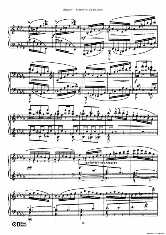 Scherzo No.2 in B-flat Minor（降b小调第二谐谑曲）