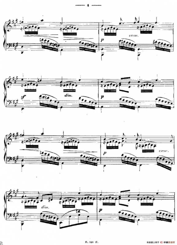 A大调练习曲“小溪”（Op.6）