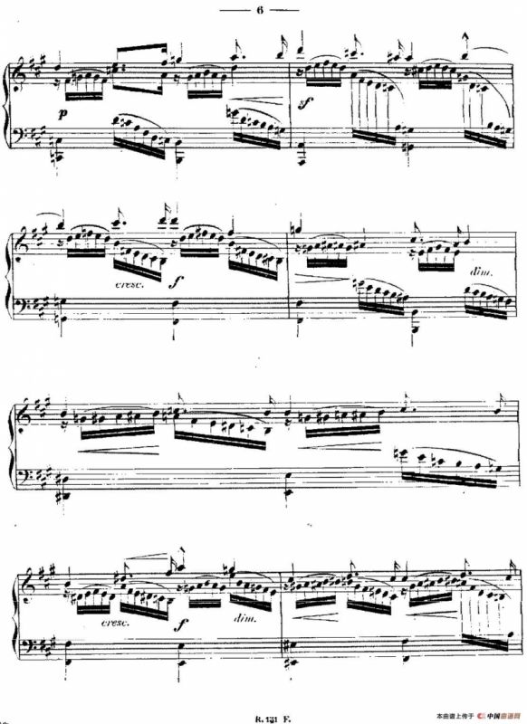 A大调练习曲“小溪”（Op.6）