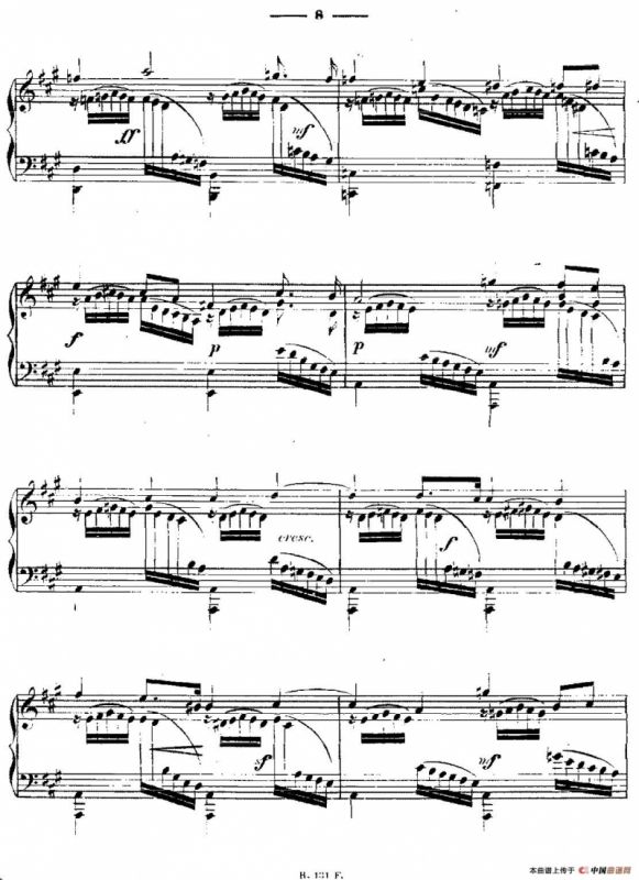 A大调练习曲“小溪”（Op.6）