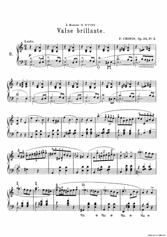 Trois Valses Brillante Op.34