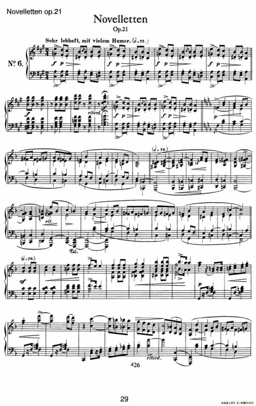 Novelletten Op.21（6）