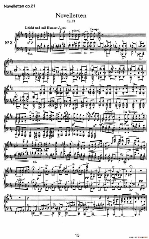 Novelletten Op.21（3）