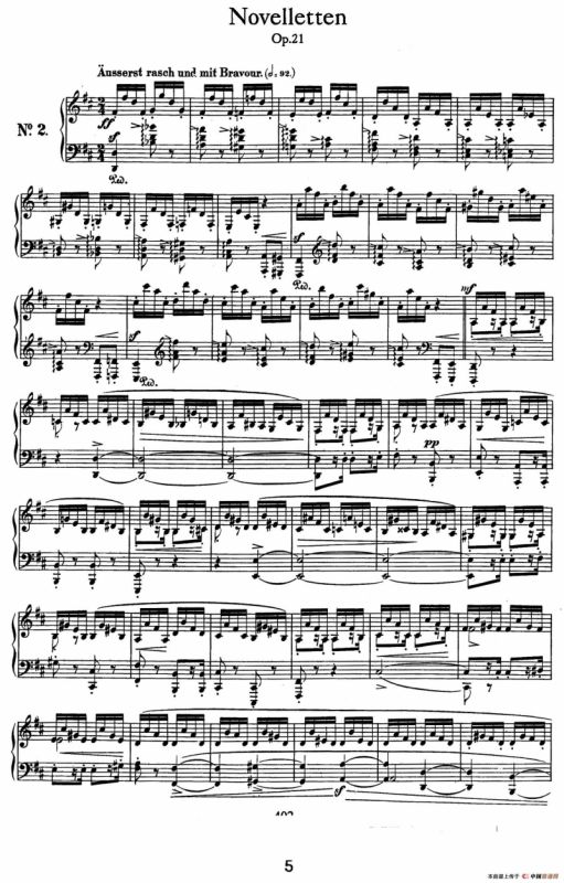 Novelletten Op.21（2）