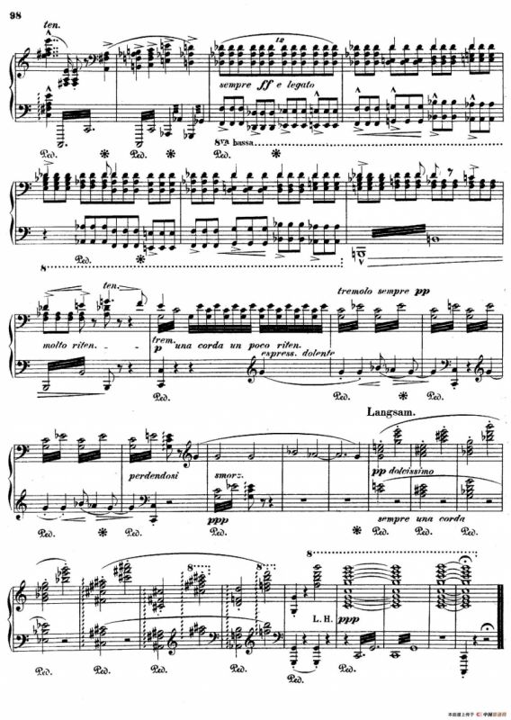 Orpheus S.98（第四交响诗）（钢琴独奏版）