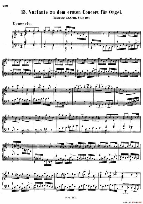 Concerto for Organ in G Major BWV 592（G大调管风琴协奏曲·钢琴独奏版）