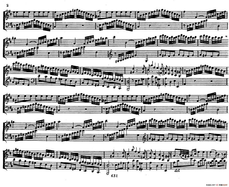 D大调小提琴协奏曲Op.61（钢琴版）