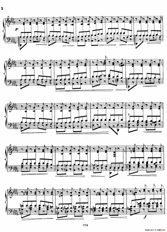 Grande Etude de Concert Tremolo Op.58（音乐会练习曲“震音”）