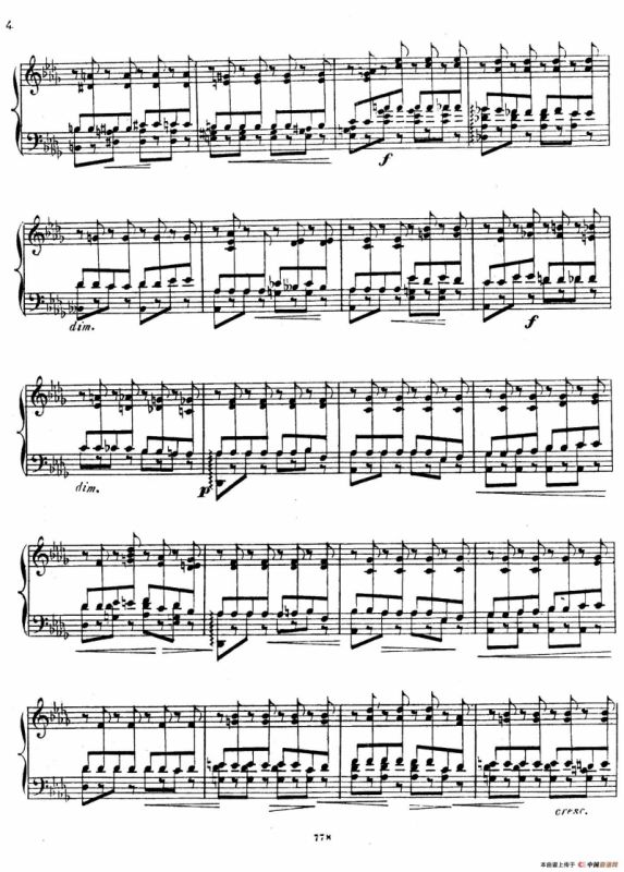 Grande Etude de Concert Tremolo Op.58（音乐会练习曲“震音”）