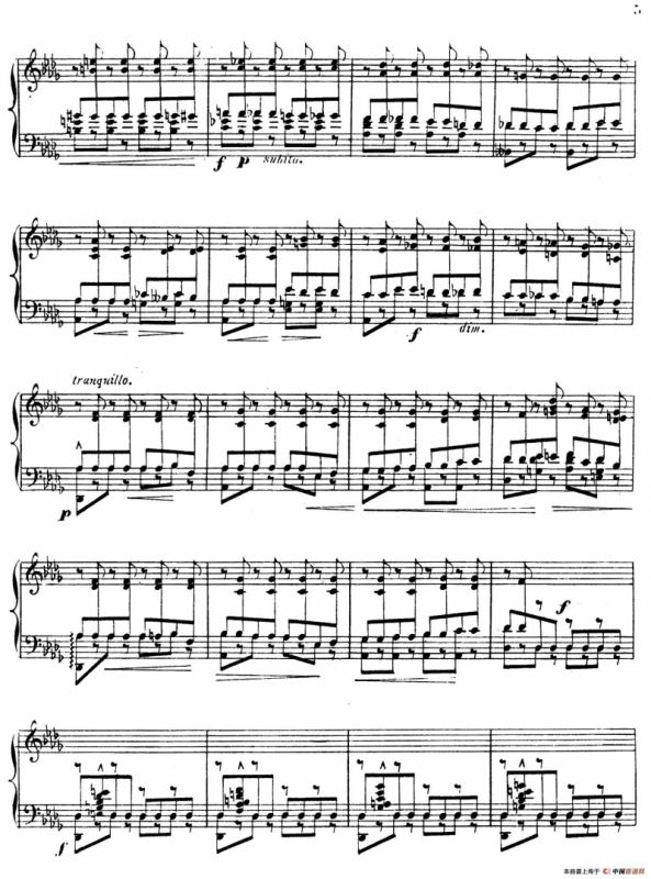 Grande Etude de Concert Tremolo Op.58（音乐会练习曲“震音”）