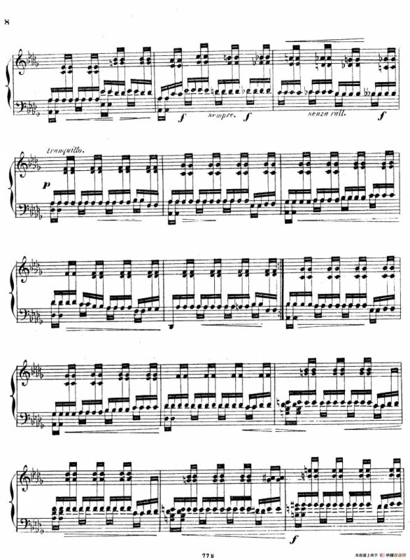 Grande Etude de Concert Tremolo Op.58（音乐会练习曲“震音”）