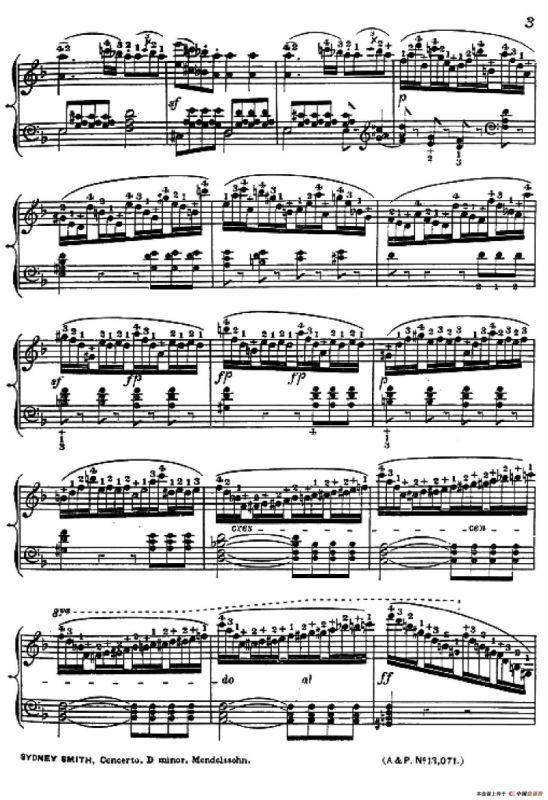 d小调第二钢琴协奏曲（钢琴独奏版）