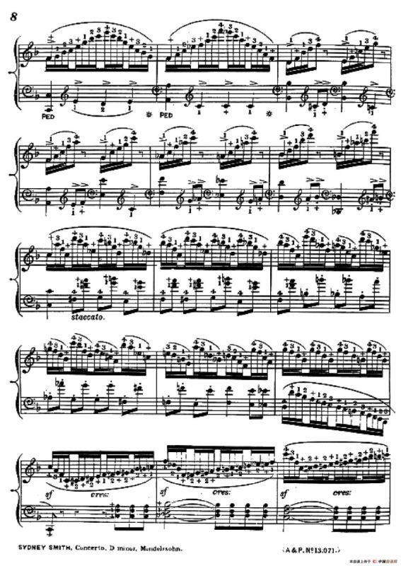 d小调第二钢琴协奏曲（钢琴独奏版）