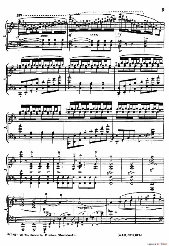 d小调第二钢琴协奏曲（钢琴独奏版）