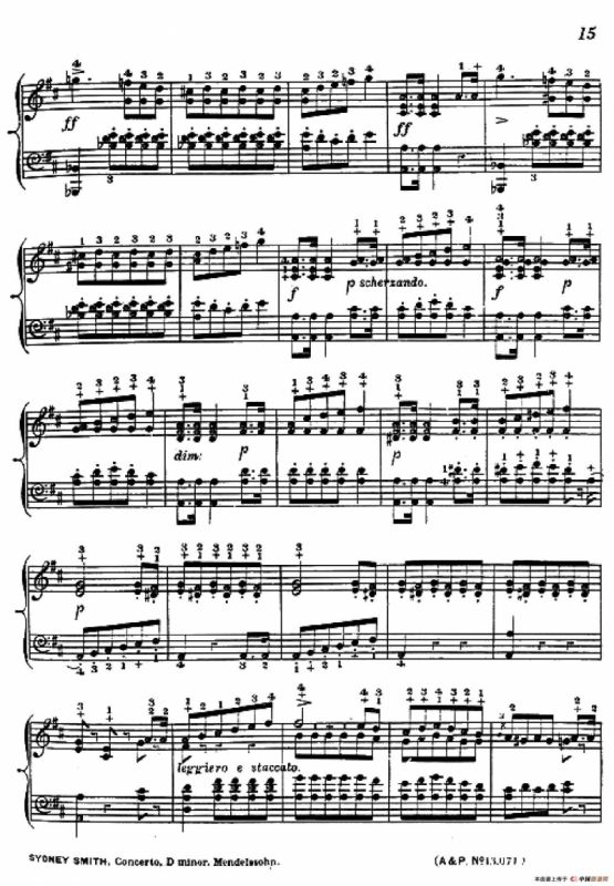 d小调第二钢琴协奏曲（钢琴独奏版）